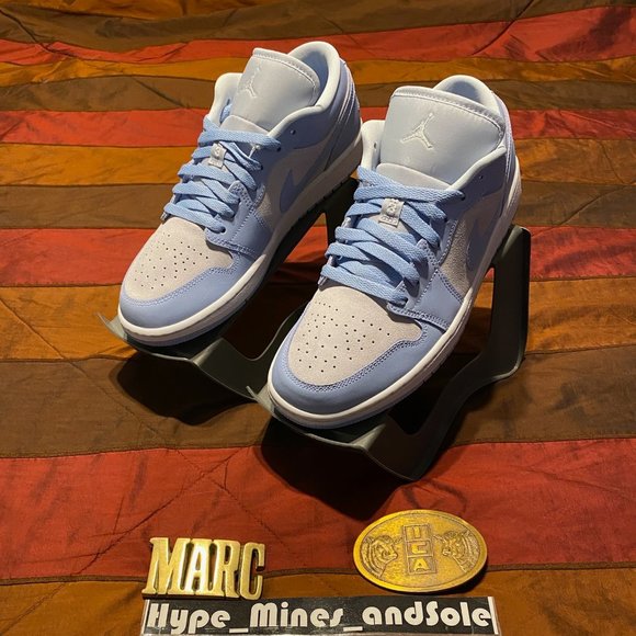 NEW (W) Jordan 1 Low ‘Football Grey Aluminum’ - 10.5W